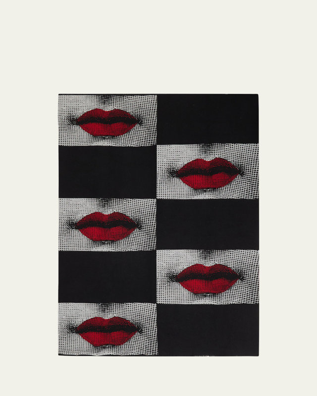 Kiss Jacquard Wool Throw Blanket